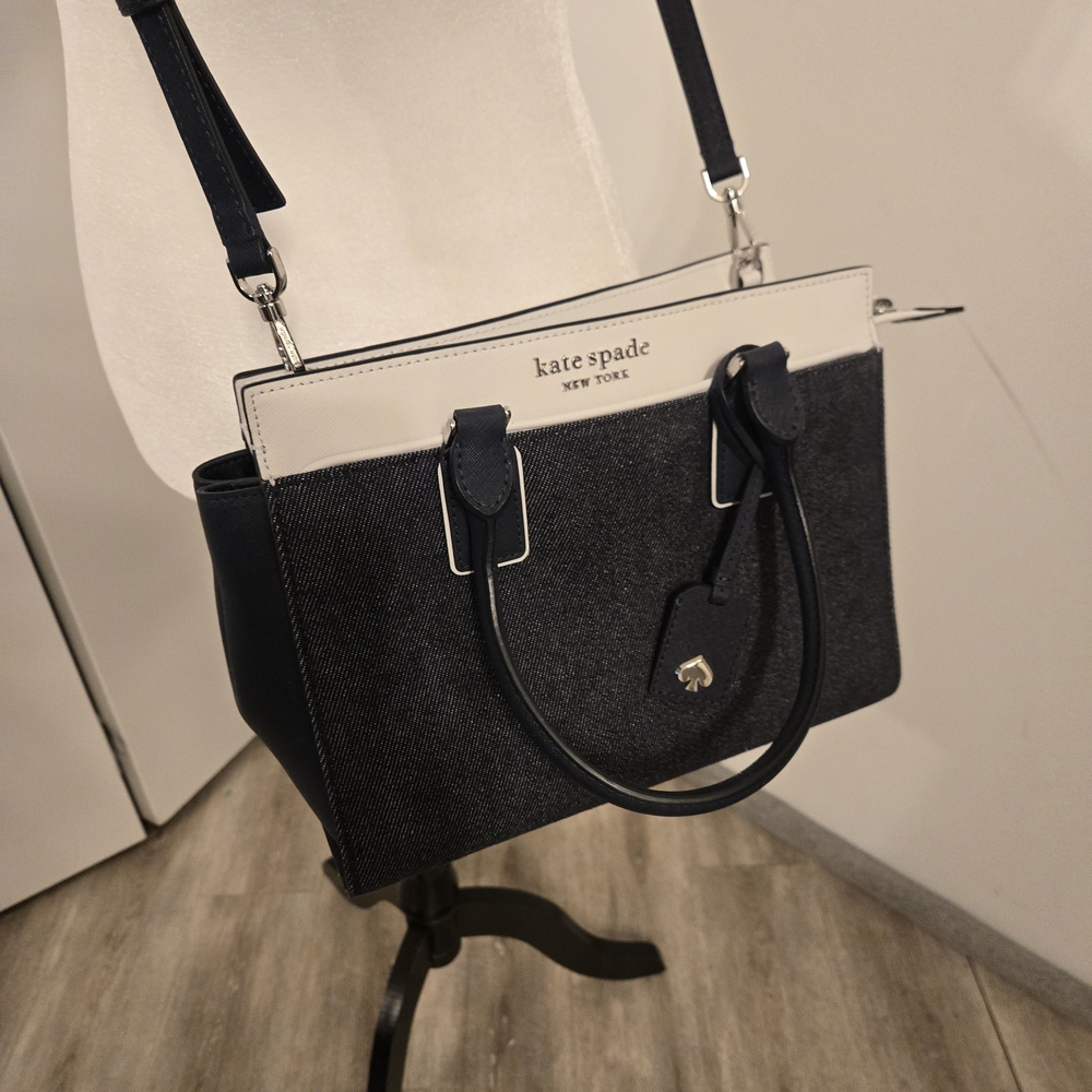 kate spade Black & White Structured Satchel